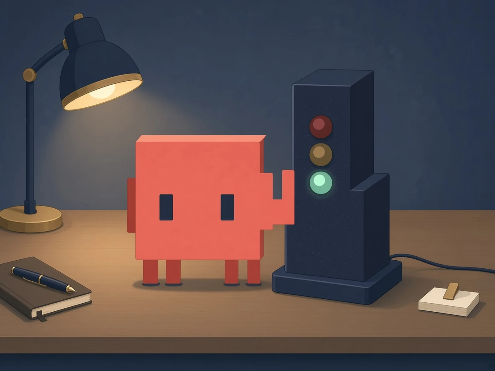 BroGlow: a desk traffic light for your AI coding agents on an ESP32-C3