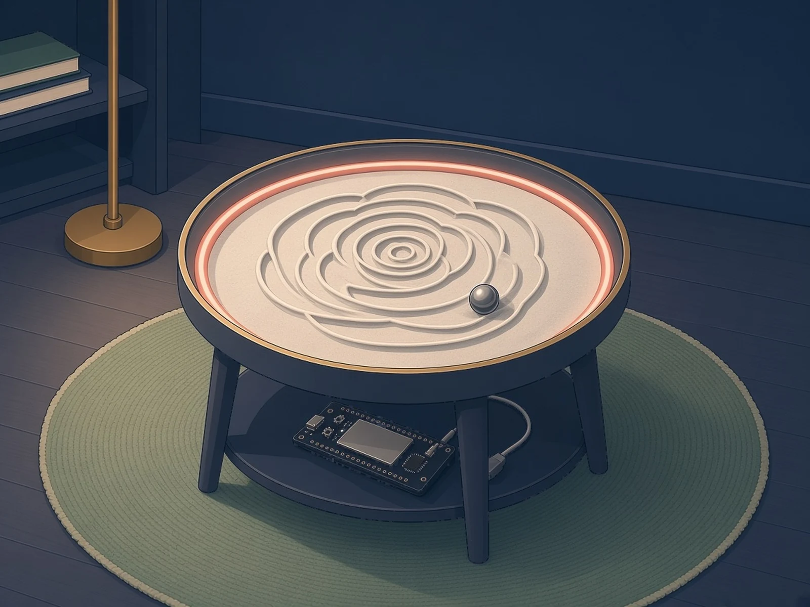 Dune Weaver: open-source kinetic sand table