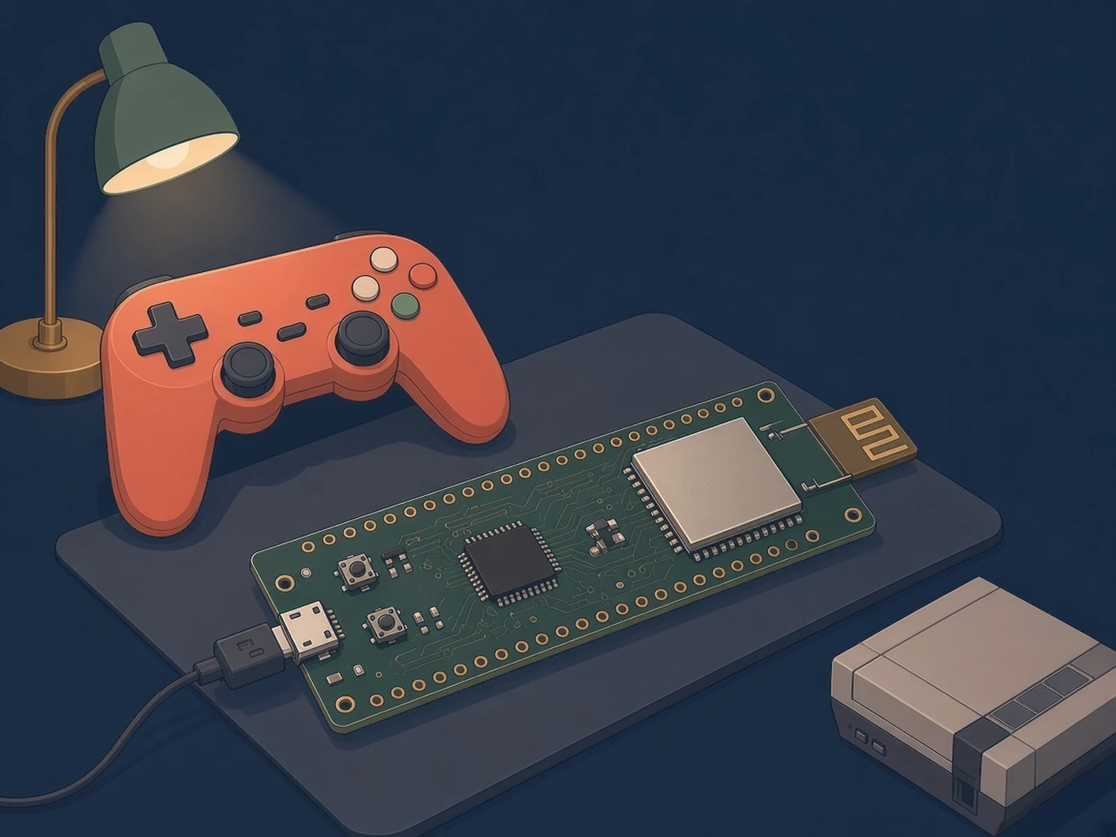 MC BlueBridge: a Pico 2 W Bluetooth controller adapter for MiSTer, PC and Switch