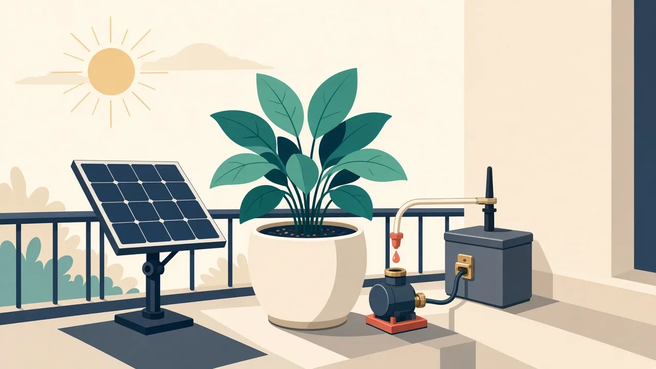 Plantwatery: solar ESP32 automatic plant watering