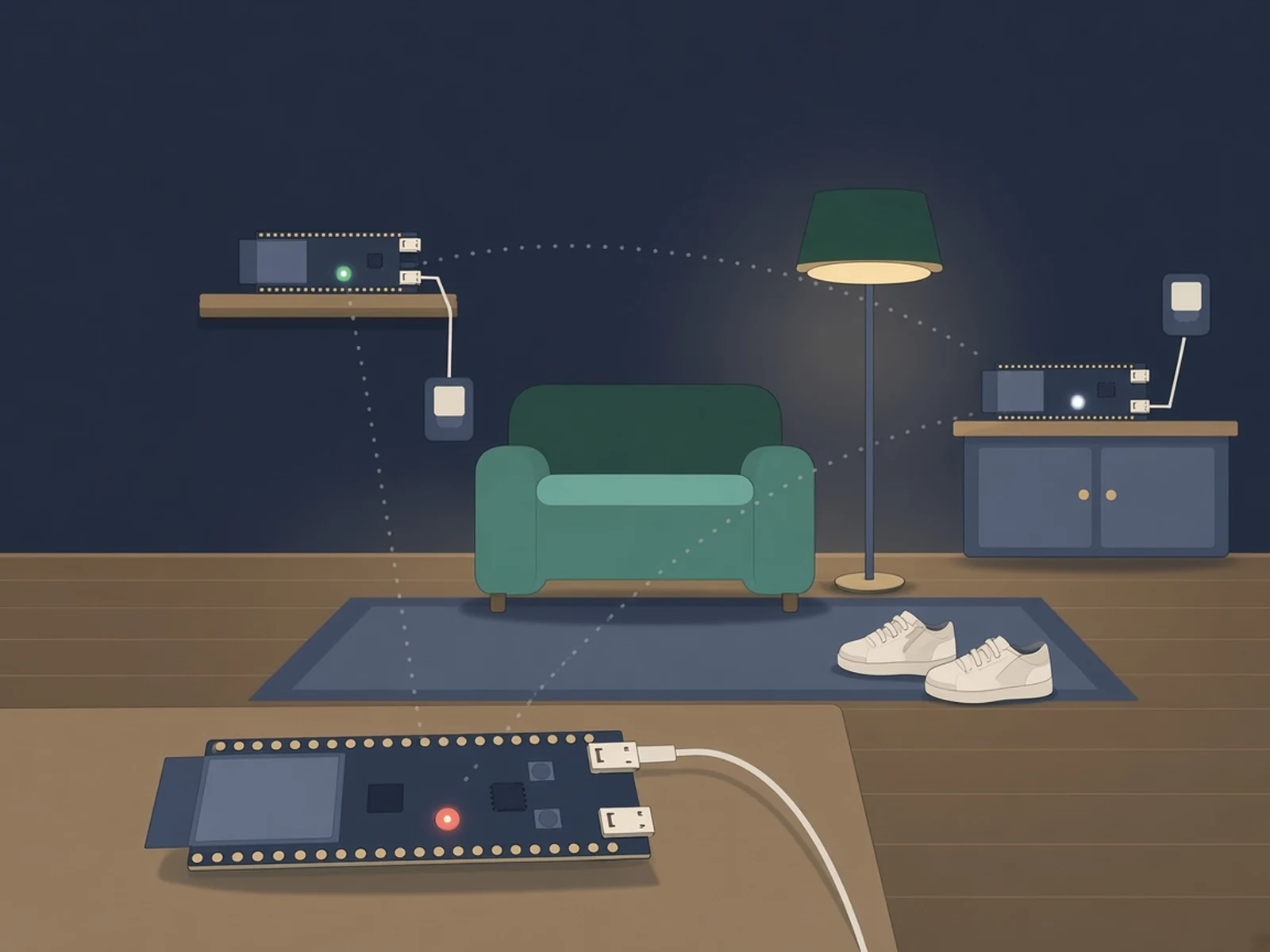 Wi-Fi Sensing Kit: three ESP32-S3 boards that tell what you're doing from Wi-Fi