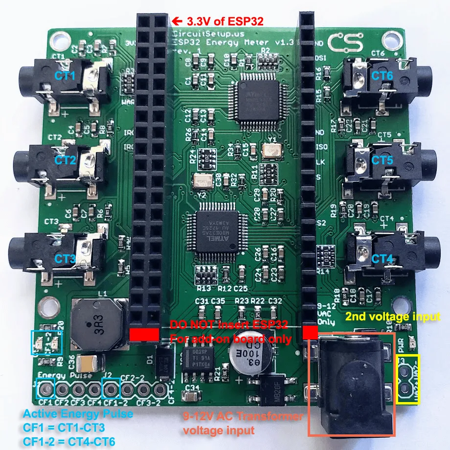 CircuitSetup 6-channel ESP32 home energy meter photo 2
