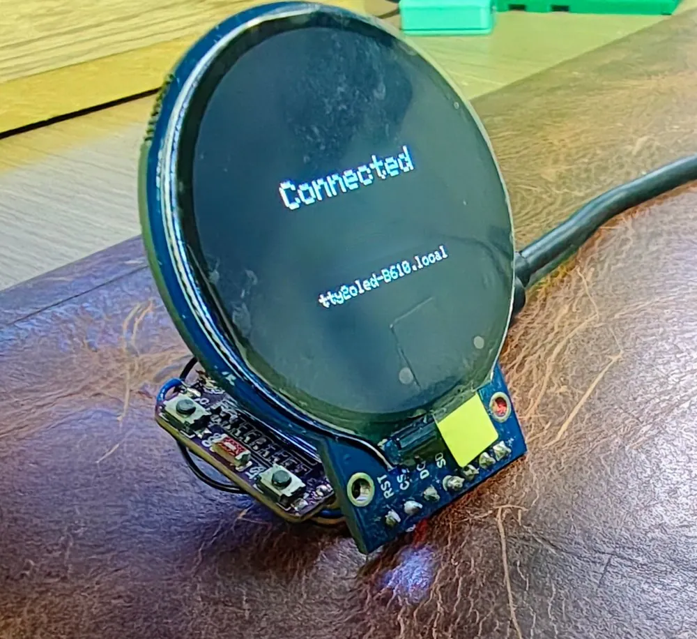 MiSTer marquee on an ESP32 round display or Cheap Yellow Display photo 5
