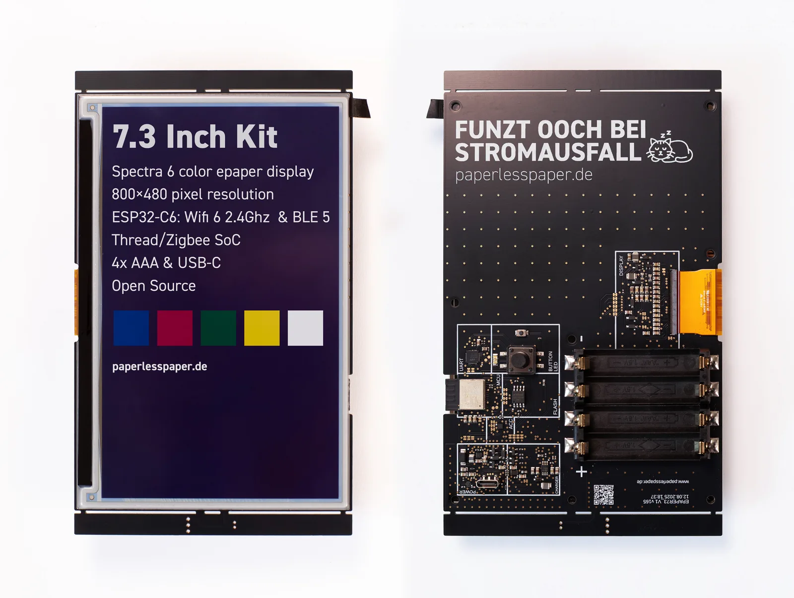 paperlesspaper: open-hardware Spectra 6 colour e-paper photo frame photo 2